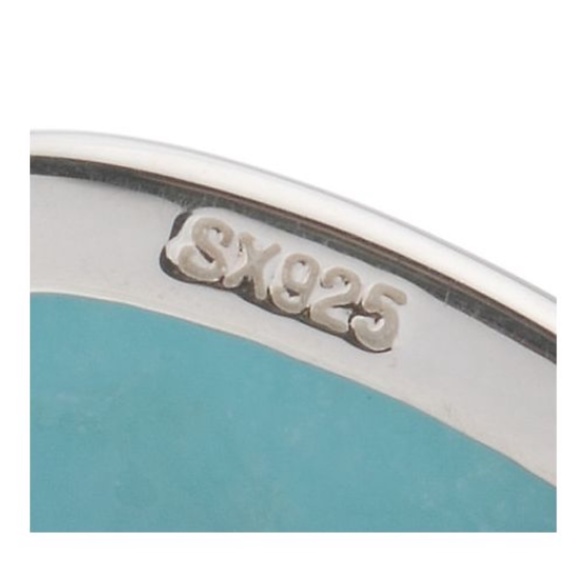 Sterling Silver Pear Shaped Turquoise Dangle Earrings/Pierced Ears/NEW!!! - Picture 5 of 5